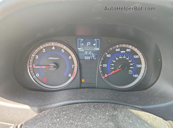 KMHCU5AE3HU351624 2017 HYUNDAI ACCENT Silver Вид щитка приладів