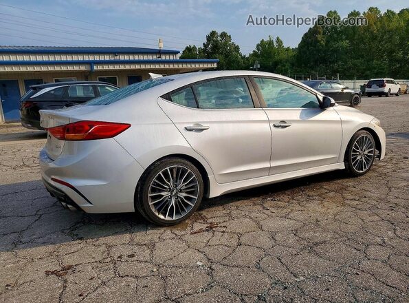 KMHD04LB0JU577610 2018 HYUNDAI ELANTRA Серебряный Задняя правая четверть
