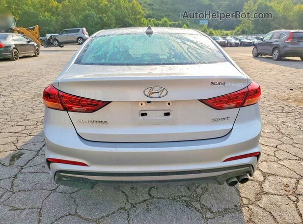 KMHD04LB0JU577610 2018 HYUNDAI ELANTRA Серебряный Вид сзади