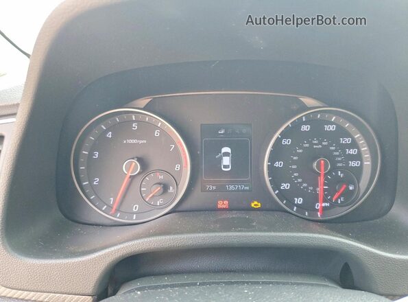 KMHD04LB0JU577610 2018 HYUNDAI ELANTRA Серебряный Вид щитка приборов