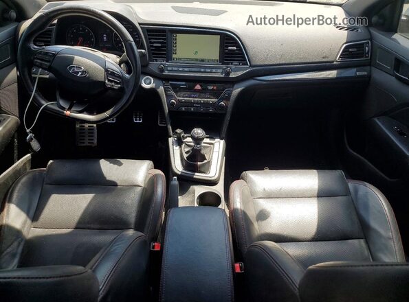KMHD04LB1JU483235 2018 HYUNDAI ELANTRA White Vista del salpicadero