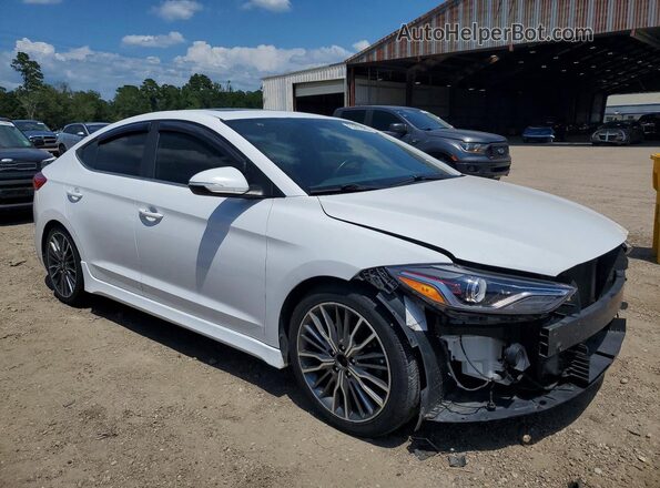 KMHD04LB1JU483235 2018 HYUNDAI ELANTRA White Delantero derecho