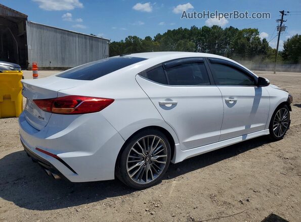 KMHD04LB1JU483235 2018 HYUNDAI ELANTRA White Trasero derecho