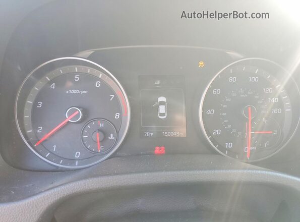 KMHD04LB8HU328840 2017 HYUNDAI ELANTRA Gray Vista del cuadro de instrumentos