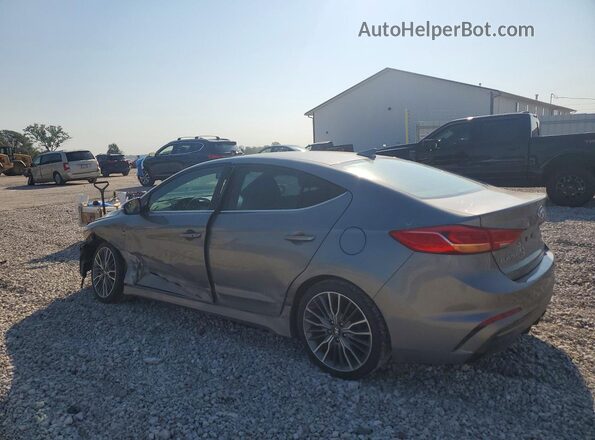 KMHD04LB8HU328840 2017 HYUNDAI ELANTRA Gray Trasero izquierdo