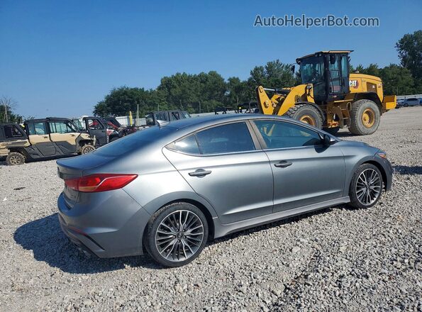KMHD04LB8HU328840 2017 HYUNDAI ELANTRA Gray Trasero derecho