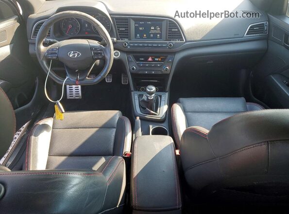 KMHD04LB8HU328840 2017 HYUNDAI ELANTRA Gray Vista del salpicadero
