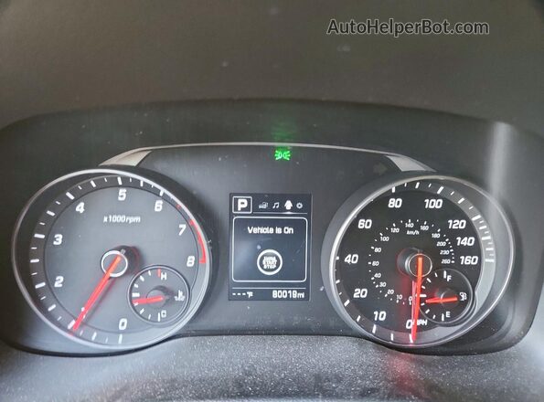KMHD04LB8JU519177 2018 HYUNDAI ELANTRA Blue Vista del cuadro de instrumentos