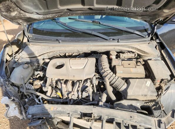 KMHD04LBXJU548759 2018 HYUNDAI ELANTRA Черный Вид задней части салона