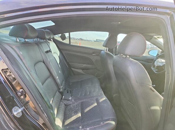 KMHD04LBXJU548759 2018 HYUNDAI ELANTRA Черный Вид задних сидений