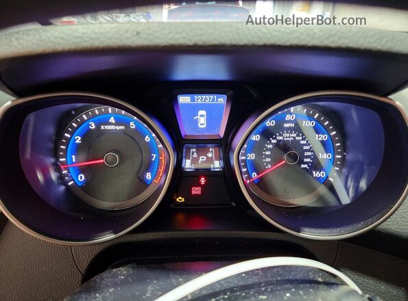 KMHD35LH1GU292683 2016 HYUNDAI ELANTRA Black Widok zestawu wskaźników