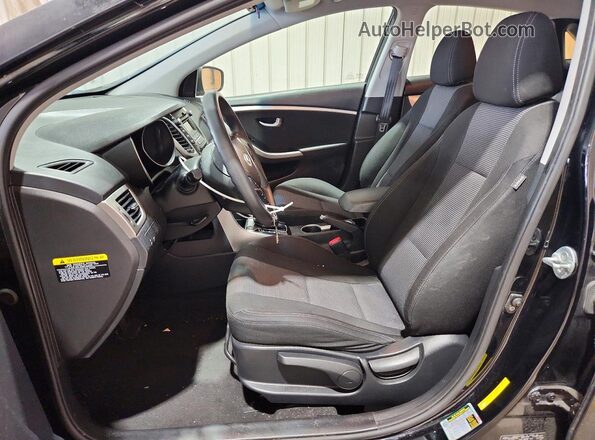 KMHD35LH1GU292683 2016 HYUNDAI ELANTRA Black Widok wnętrza z przodu
