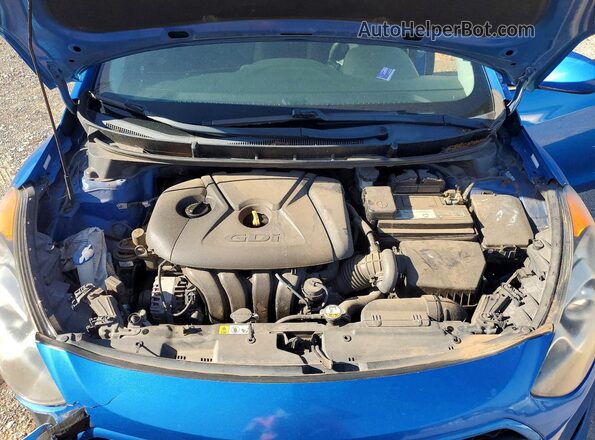 KMHD35LH1HU372471 2017 HYUNDAI ELANTRA Blue Rear interior view