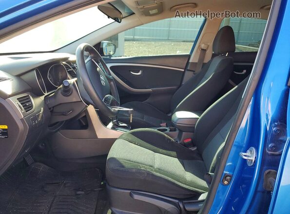 KMHD35LH1HU372471 2017 HYUNDAI ELANTRA Blue Front interior view