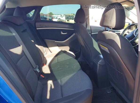 KMHD35LH1HU372471 2017 HYUNDAI ELANTRA Blue Rear seats view
