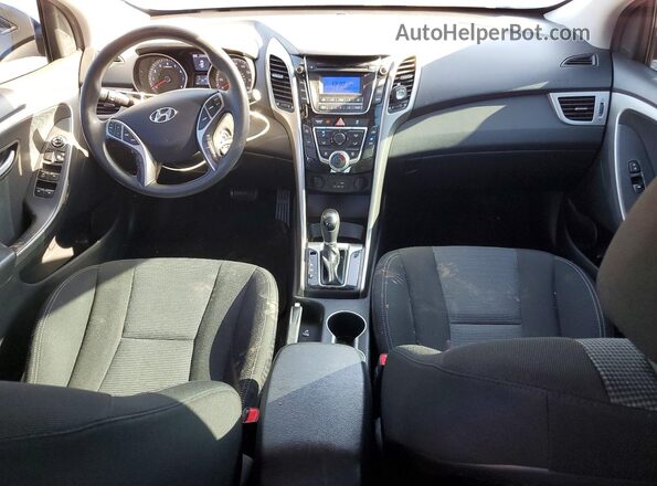 KMHD35LH1HU372471 2017 HYUNDAI ELANTRA Blue Dashboard view