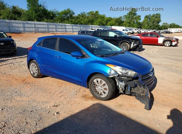 KMHD35LH1HU372471 2017 HYUNDAI ELANTRA Blue Front right