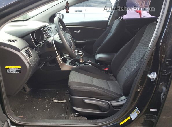 KMHD35LH5GU322719 2016 HYUNDAI ELANTRA Black Вид салону спереду