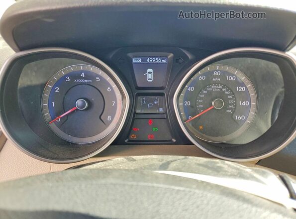 KMHD35LH7HU355304 2017 HYUNDAI ELANTRA White Instrument cluster view
