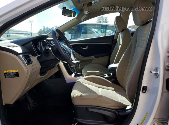 KMHD35LH7HU355304 2017 HYUNDAI ELANTRA White Front interior view