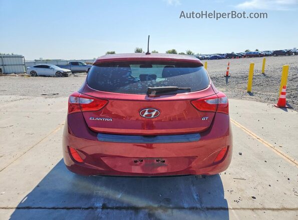 KMHD35LH9GU339071 2016 HYUNDAI ELANTRA Red უკანა ხედი