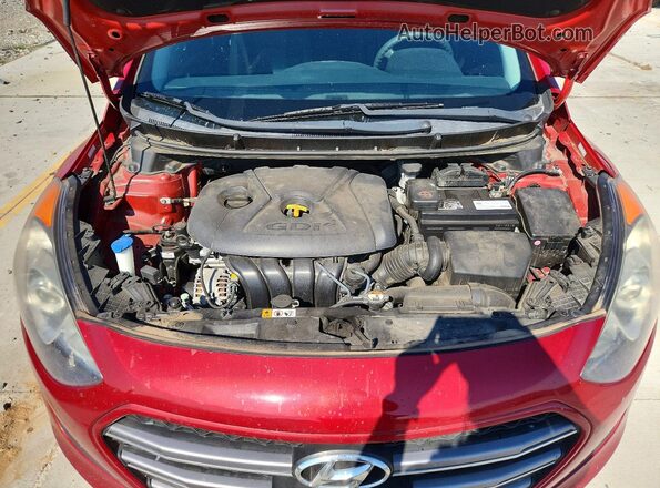 KMHD35LH9GU339071 2016 HYUNDAI ELANTRA Red უკანა სალონის ხედი