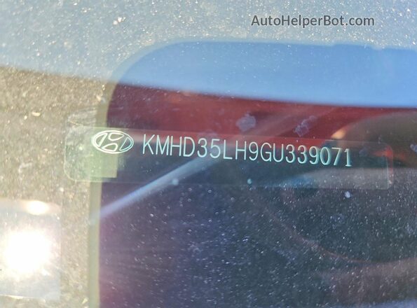 KMHD35LH9GU339071 2016 HYUNDAI ELANTRA Red ძრავის განყოფილების ხედი