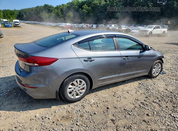 KMHD74LF0HU098614 2017 HYUNDAI ELANTRA Серый Задняя правая четверть