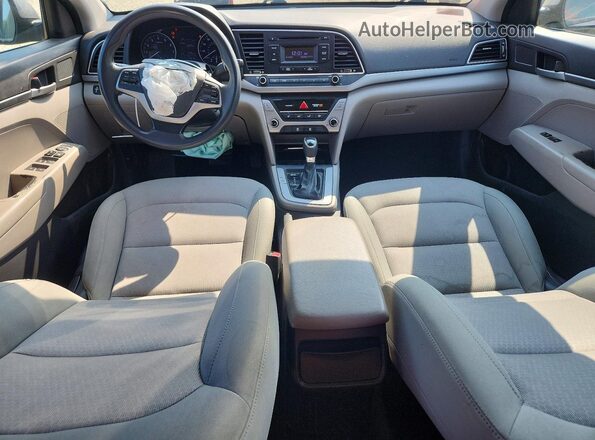KMHD74LF0HU098614 2017 HYUNDAI ELANTRA Серый Вид панели приборов