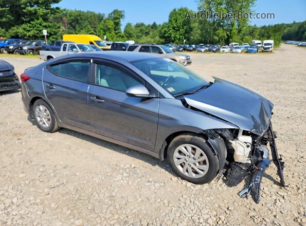 KMHD74LF0HU098614 2017 HYUNDAI ELANTRA Серый Передняя правая четверть