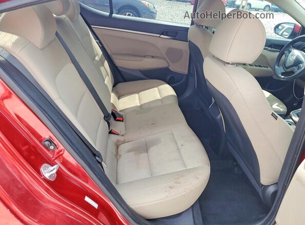 KMHD74LF0HU407997 2017 HYUNDAI ELANTRA Maroon უკანა სავარძლების ხედი