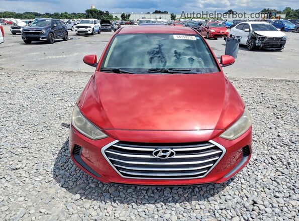 KMHD74LF0HU407997 2017 HYUNDAI ELANTRA Maroon წინა ხედი