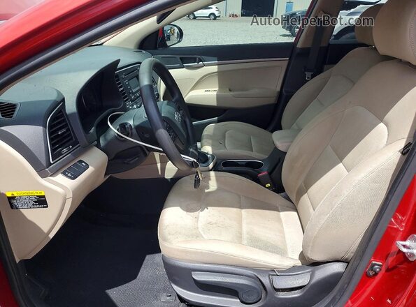 KMHD74LF0HU407997 2017 HYUNDAI ELANTRA Maroon წინა სალონის ხედი