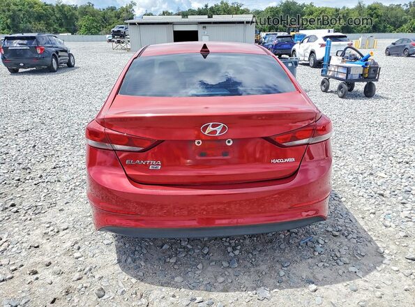 KMHD74LF0HU407997 2017 HYUNDAI ELANTRA Maroon უკანა ხედი