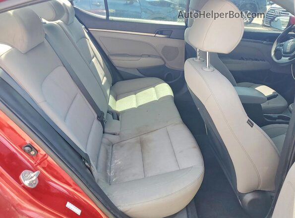 KMHD74LF2HU317685 2017 HYUNDAI ELANTRA Red Հետևի նստատեղերի տեսք