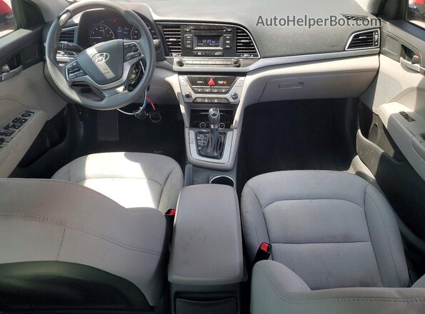 KMHD74LF2HU317685 2017 HYUNDAI ELANTRA Red Առջևի վահանակի տեսք