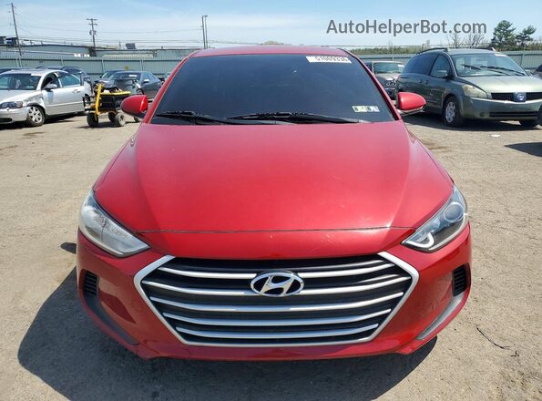 KMHD74LF2HU317685 2017 HYUNDAI ELANTRA Red Դիմացի տեսք