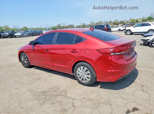 KMHD74LF2HU317685 2017 HYUNDAI ELANTRA Red Հետևի ձախ