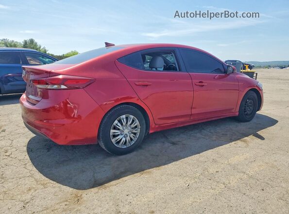 KMHD74LF2HU317685 2017 HYUNDAI ELANTRA Red Հետևի աջ