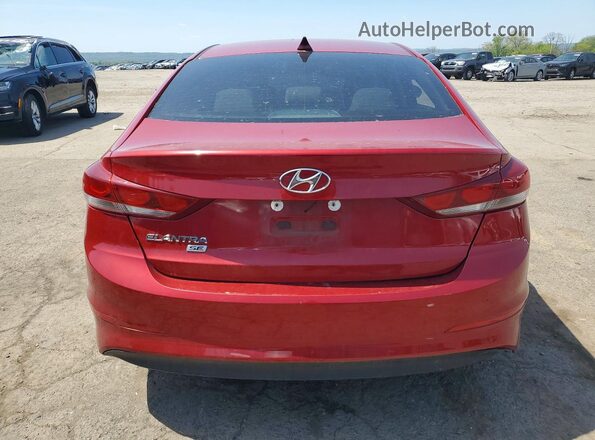 KMHD74LF2HU317685 2017 HYUNDAI ELANTRA Red Հետևի տեսք