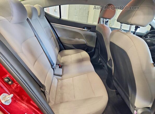 KMHD74LF2KU838770 2019 HYUNDAI ELANTRA Red Հետևի նստատեղերի տեսք