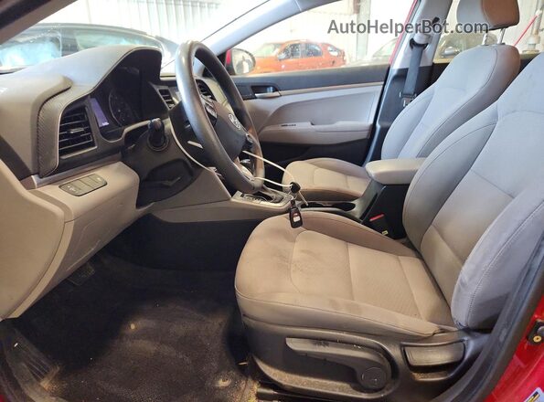 KMHD74LF2KU838770 2019 HYUNDAI ELANTRA Red Սալոնի դիմացի տեսք