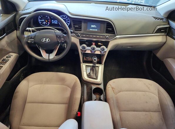 KMHD74LF2KU838770 2019 HYUNDAI ELANTRA Red Առջևի վահանակի տեսք