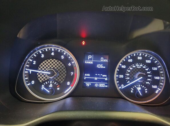 KMHD74LF2KU838770 2019 HYUNDAI ELANTRA Red Սարքավորումների վահանակի տեսք