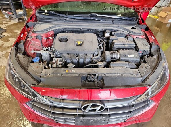 KMHD74LF2KU838770 2019 HYUNDAI ELANTRA Red Սալոնի հետևի տեսք
