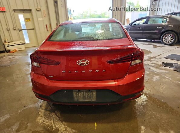 KMHD74LF2KU838770 2019 HYUNDAI ELANTRA Red Հետևի տեսք