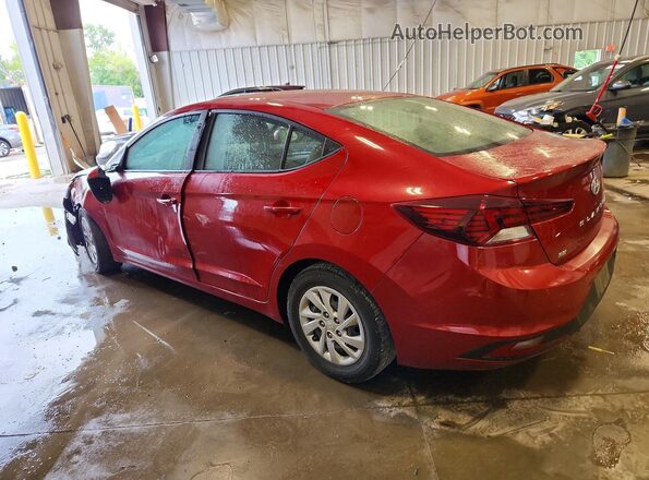 KMHD74LF2KU838770 2019 HYUNDAI ELANTRA Red Հետևի ձախ