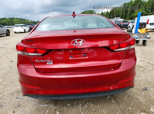 KMHD74LF3HU407699 2017 HYUNDAI ELANTRA Red Widok z tyłu