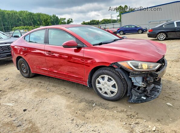 KMHD74LF3HU407699 2017 HYUNDAI ELANTRA Red Przód prawy