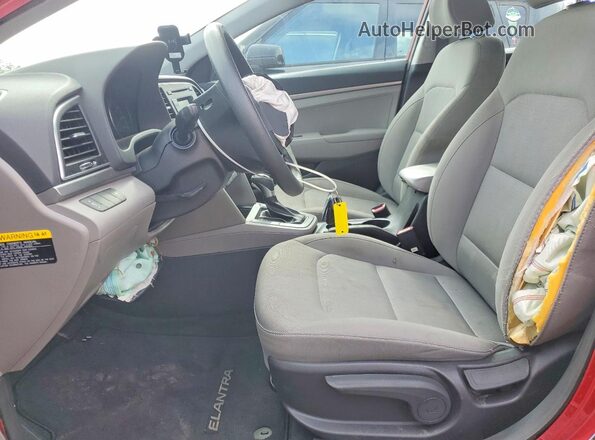 KMHD74LF3HU407699 2017 HYUNDAI ELANTRA Red Widok wnętrza z przodu